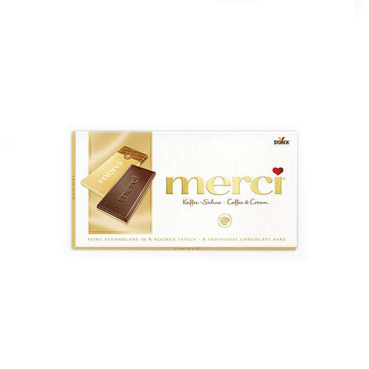 شکلات مرسی قهوه و خامه اشتورک 100 گرم MERCI Coffee&Cream Chocolate RED